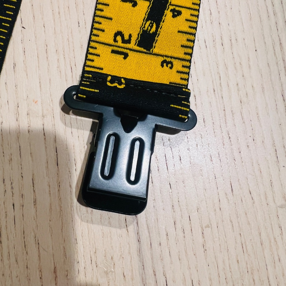 Men's Suspenders Fully Elastic 2 inch Wide X back Heavy Duty Work Measure Ruler - Picture 5 of 14